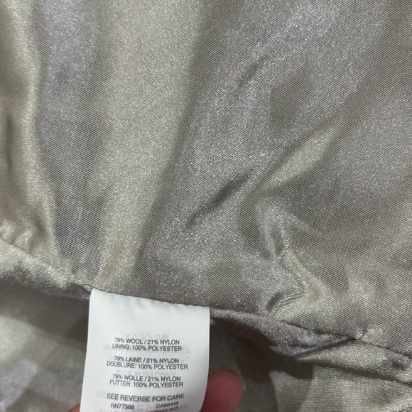 J.Crew Majesty‎ Peacot In Stadium Cloth F4923 sz 0 silver - Picture 14 of 16